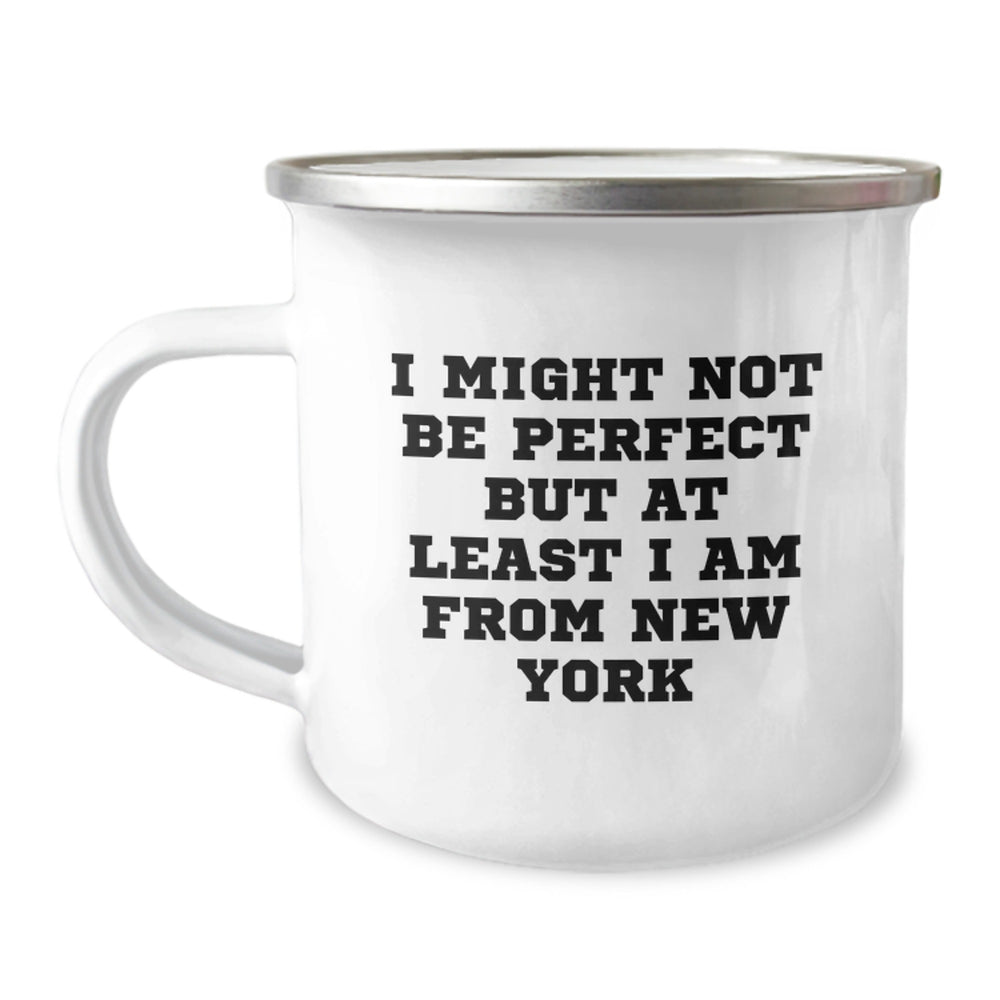 Funny New York Camping Mug Gifts from Friends and Family for Christmas - Image 1