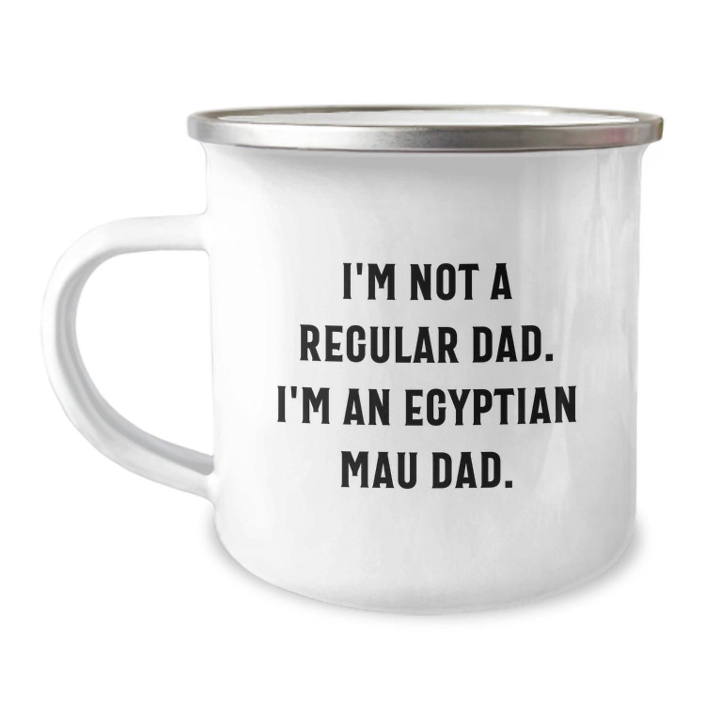 Funny Egyptian Mau Cat Gifts, Dad's Egyptian Mau Cat Love, Graduation Unique Gifts for Egyptian Mau Cat Lovers, Dad Camping Mug Egyptian Mau Cat Father - Image 1
