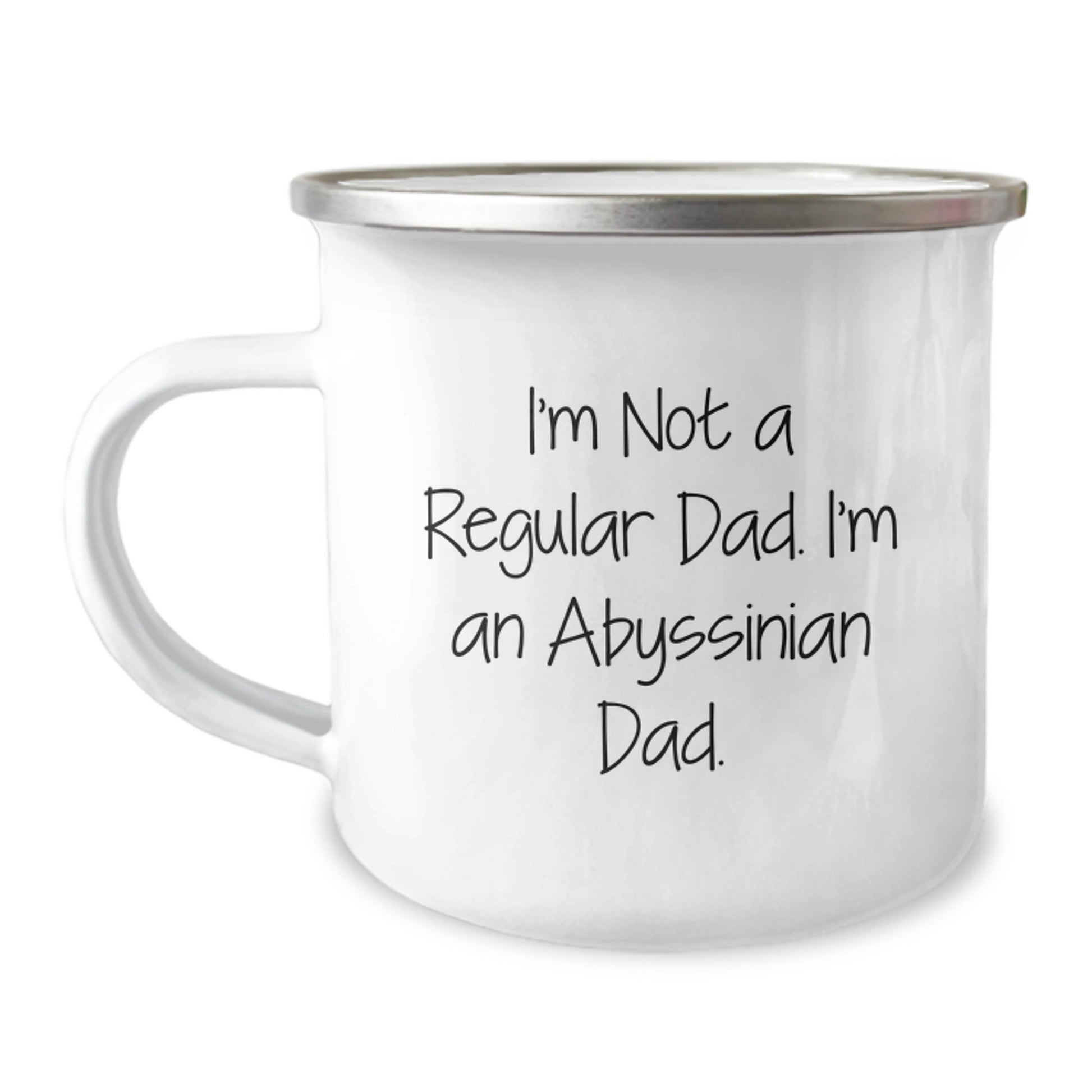 Abyssinian Cat Lover Gifts - Funny Dad's Valentine's Camping Mug for Men - I'm Not A Regular Dad, I'm An Abyssinian Dad - Unique Gifts for Him - Image 1