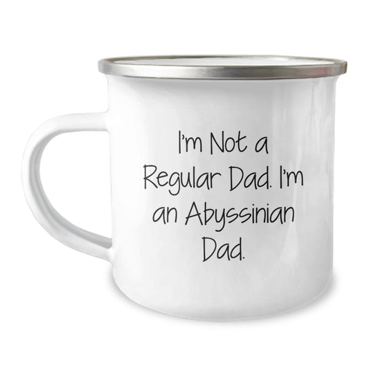 Abyssinian Cat Lover Gifts - Funny Dad's Valentine's Camping Mug for Men - I'm Not A Regular Dad, I'm An Abyssinian Dad - Unique Gifts for Him - Image 1