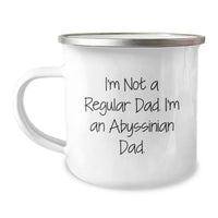 Load image into Gallery viewer, Abyssinian Cat Lover Gifts - Funny Dad's Valentine's Camping Mug for Men - I'm Not A Regular Dad, I'm An Abyssinian Dad - Unique Gifts for Him - Image 1

