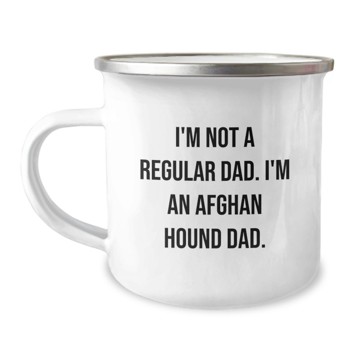 Funny Afghan Hound Dog Dad Gifts - Camping Mug for Him, Gifts from Dad to Men on Graduation Unique Gifts - Image 1