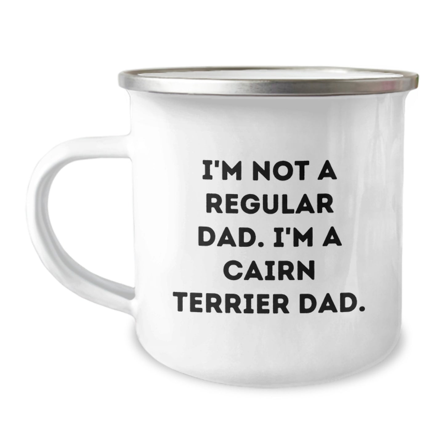 Funny Cairn Terrier Dad Gifts for Men from Family on Graduation Day - Camping Mug - Image 1