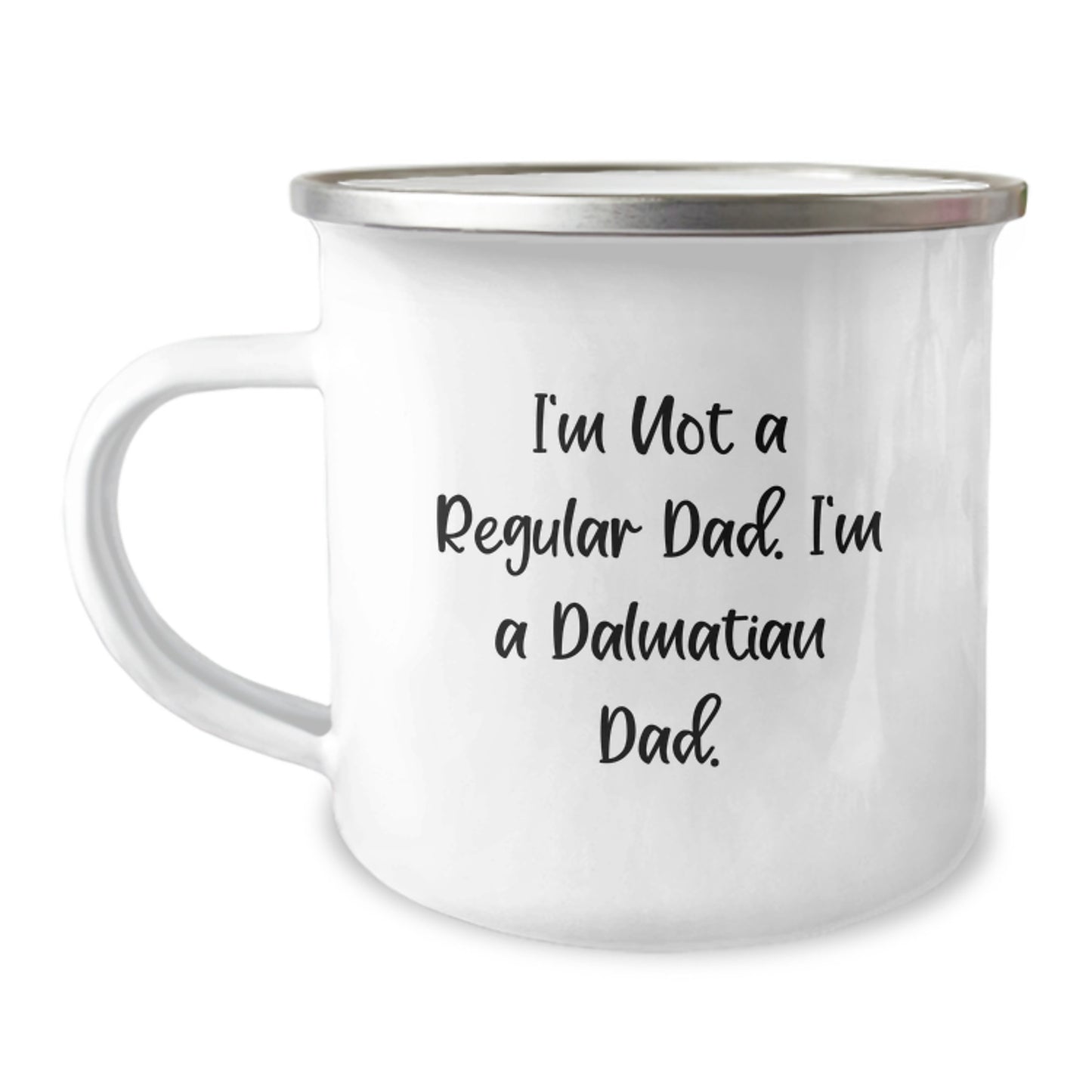 Dalmatian Dad Keepsake Camping Mug for Him Birthday Gift 12oz Stainless - Image 1