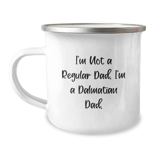 Dalmatian Dad Keepsake Camping Mug for Him Birthday Gift 12oz Stainless - Image 1
