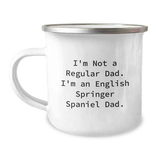 Funny English Springer Spaniel Dog Dad Graduation Unique Gifts from Men to Family, Perfect for English Springer Spaniel Dog Lovers Camping Mug - Image 1