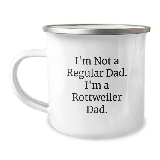 Rottweiler Dad Gifts Funny Unique Camping Mugs for Graduation from Friends - Image 1