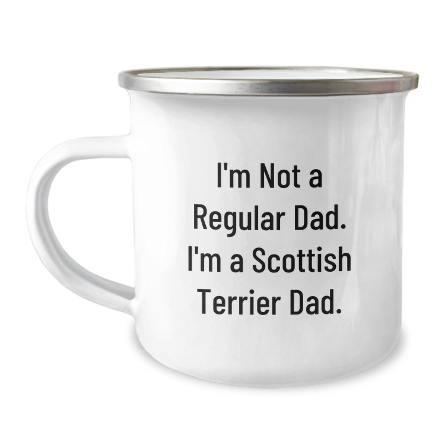 Funny Scottish Terrier Dog Gifts from Dad, Unique Camping Mug for Scottish Terrier Dad, Perfect Graduation Unique Gifts - Image 1