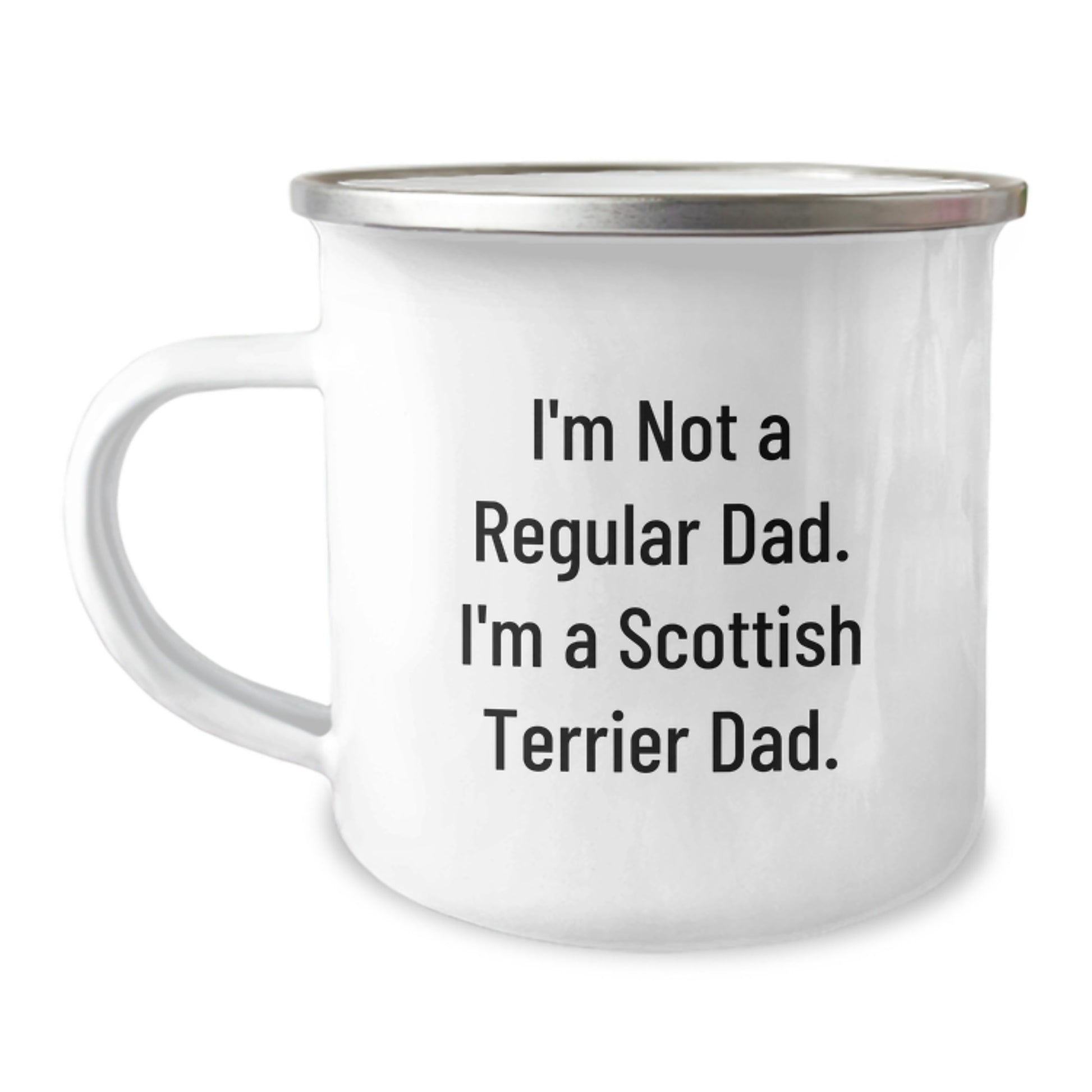 Funny Scottish Terrier Dog Gifts from Dad, Unique Camping Mug for Scottish Terrier Dad, Perfect Graduation Unique Gifts - Image 1
