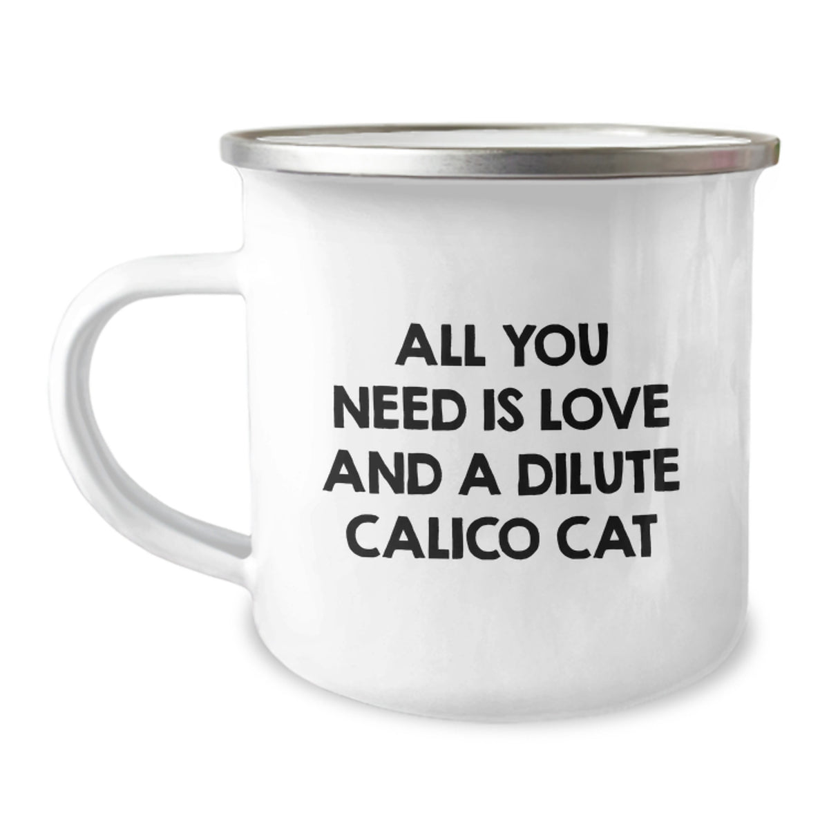 Dilute Calico Cat Lover's Camping Mug Gifts from Friends for Christmas - Image 1