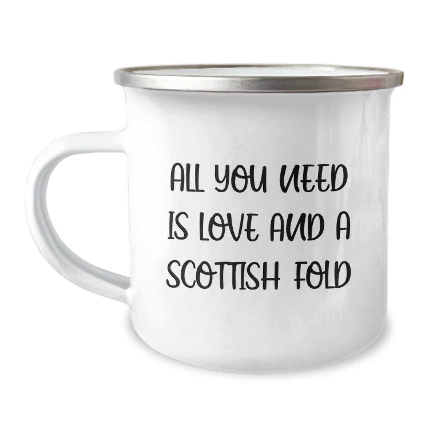 Funny Scottish Fold Cat Gifts from Friends - All You Need Is Love And A Scottish Fold Graduation Unique Gifts for Scottish Fold Cat Lovers - Image 1