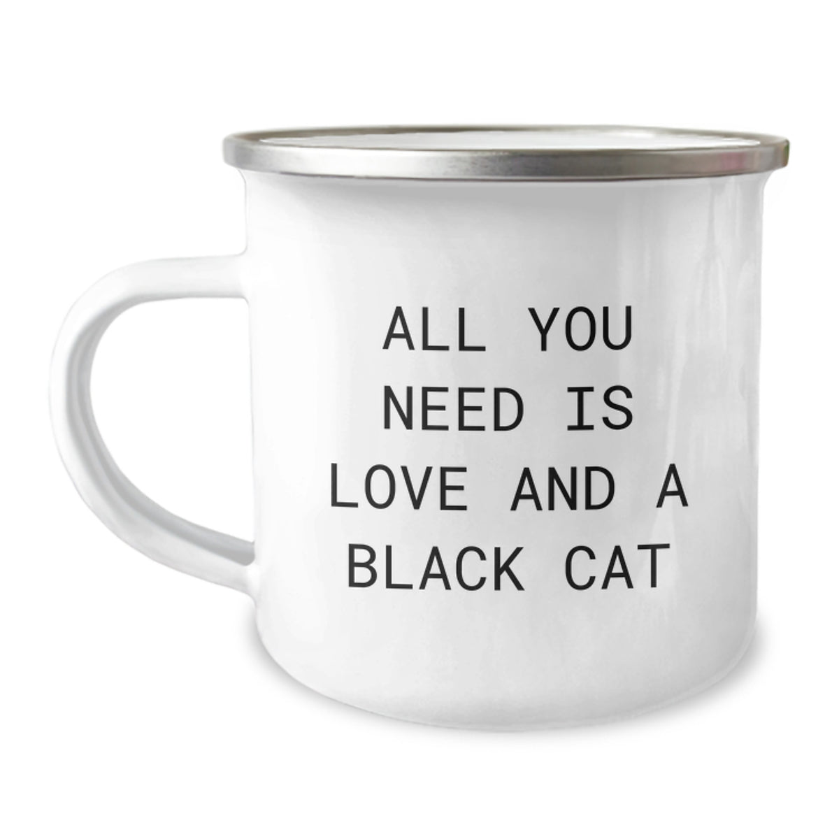 Funny Black Cat Camping Mug, Gifts from Friends for Family and Black Cat Lovers, Christmas Unique Gifts - Image 1