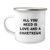 Load image into Gallery viewer, Funny Chartreux Cat Camping Mug Gifts from Men for Women Friends Coworkers Family - All You Need Is Love And A Chartreux Christmas Unique Gifts - Image 1
