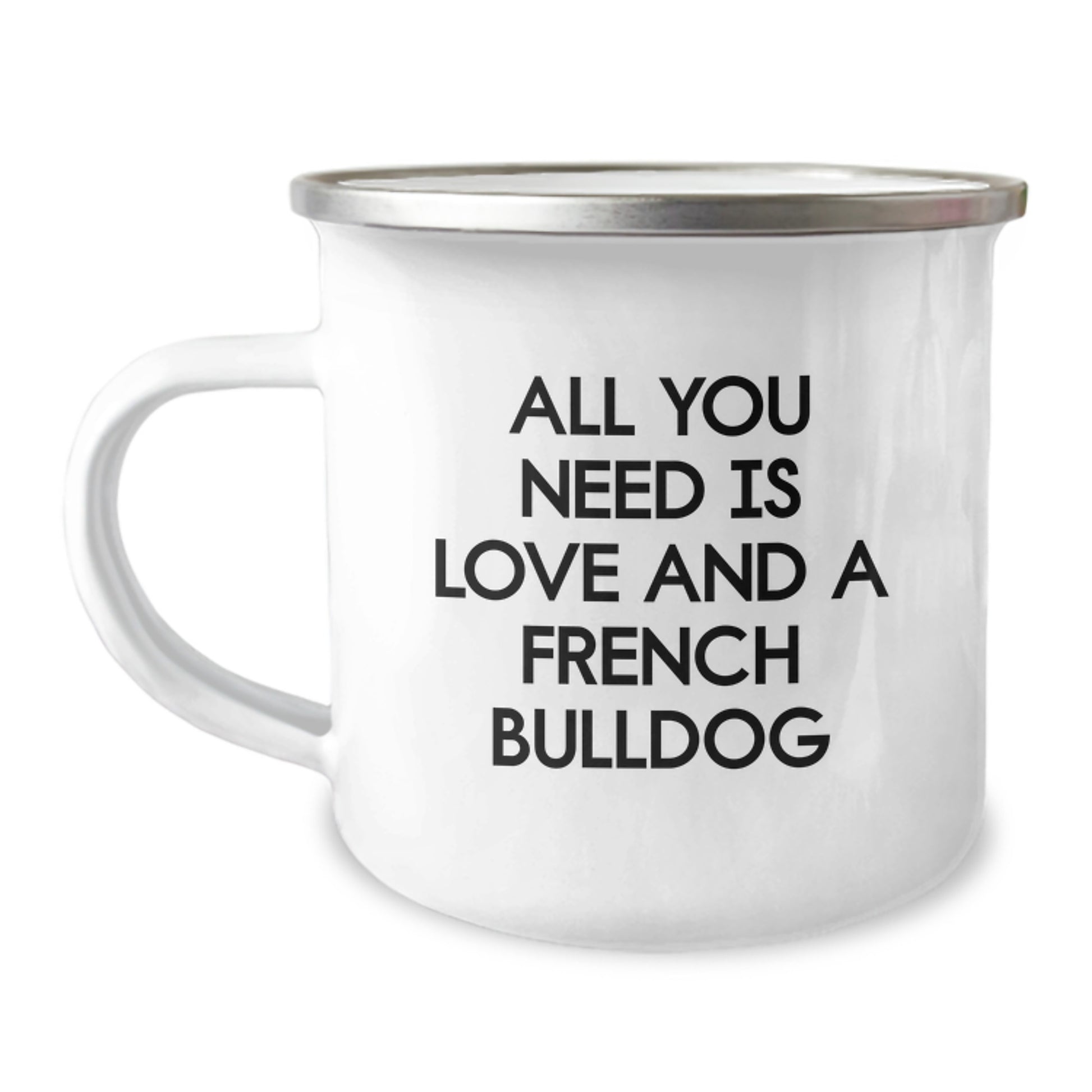 Funny French Bulldog Gifts from Family - Cute Camping Mug for Guys Who Love Love and French Bulldogs, Perfect Graduation Unique Gifts for French Bulldog Lovers - Image 1