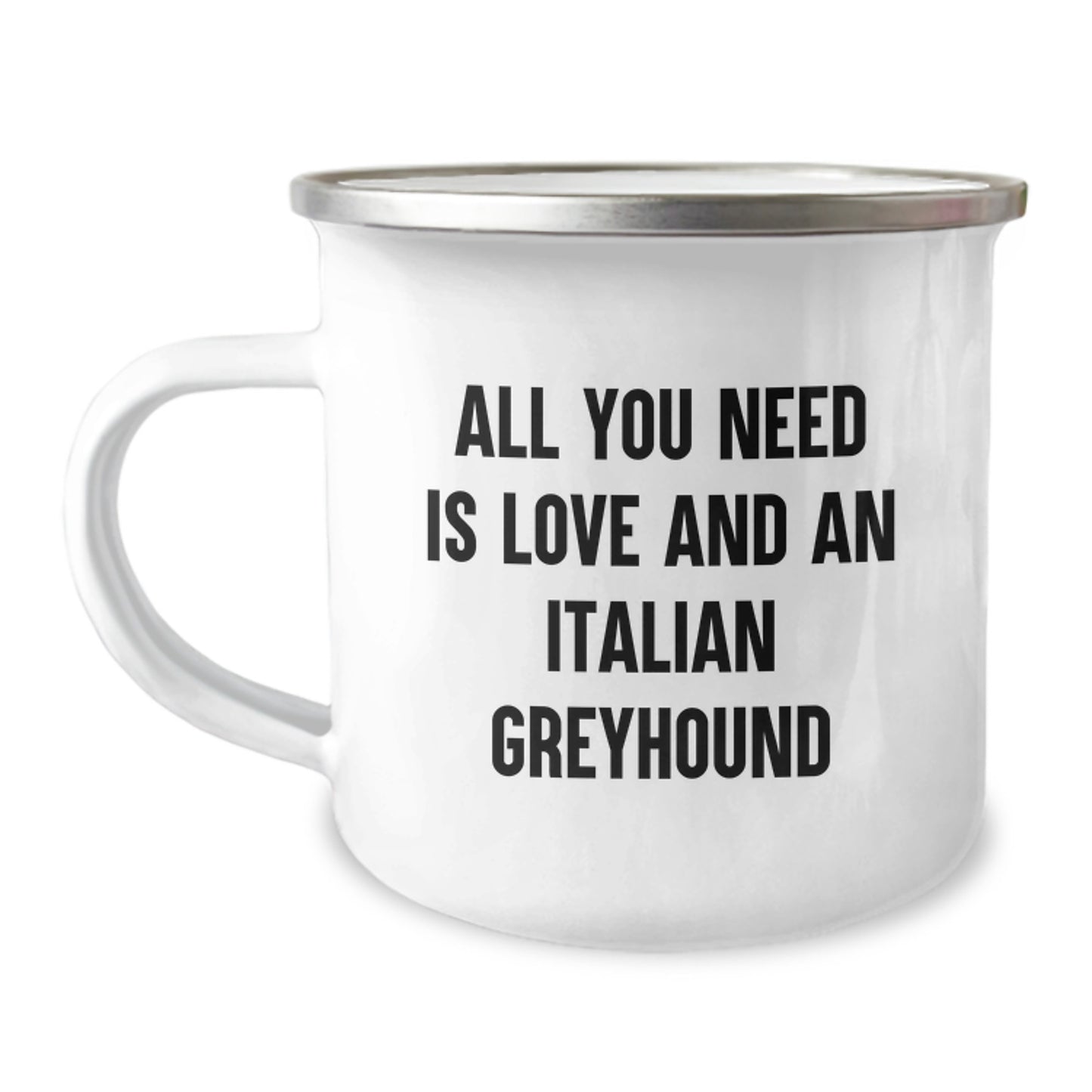 Italian Greyhound Dog Love And Camping Adventures Unique Gifts for Friend, Funny Quote Italian Greyhound Dog Mug, Gifts from Friends for Italian Greyhound Dog Enthusiast - Image 1