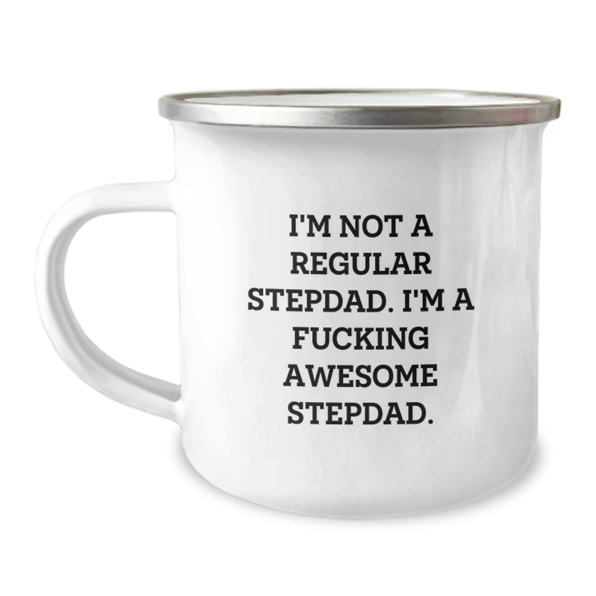 Funny Stepdad Gifts for Him, Awesome Dad Graduation Unique Gifts from Family or Friends, Camping Mug - Image 1