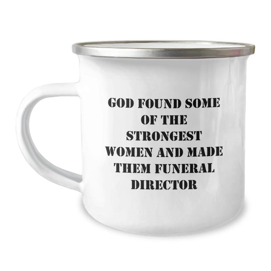 Funny Inspirational Gifts from Men Women Friends Coworkers Family for Funeral Director Graduation Unique Camping Mug - Image 1