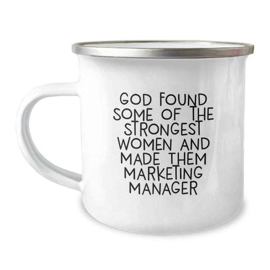 Marketing Manager Gifts from Family - Inspirational Quote Camping Mug for Graduation, Unique Gifts for Marketing Manager Women from Friends - Image 1