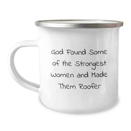 Roofer Women Gifts from Men - Cute Camping Mug for Roofer Women - Valentine's Unique Gifts for Her - Image 1