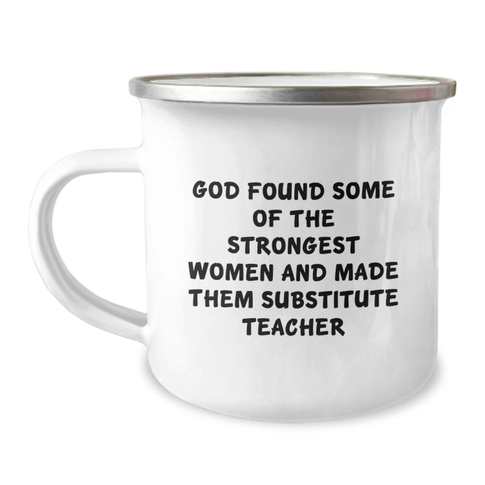Funny Substitute Teacher Gifts, Christmas Unique Mugs for Women from Men, Funny Coffee Mug for Substitute Teacher Coworkers - Image 1