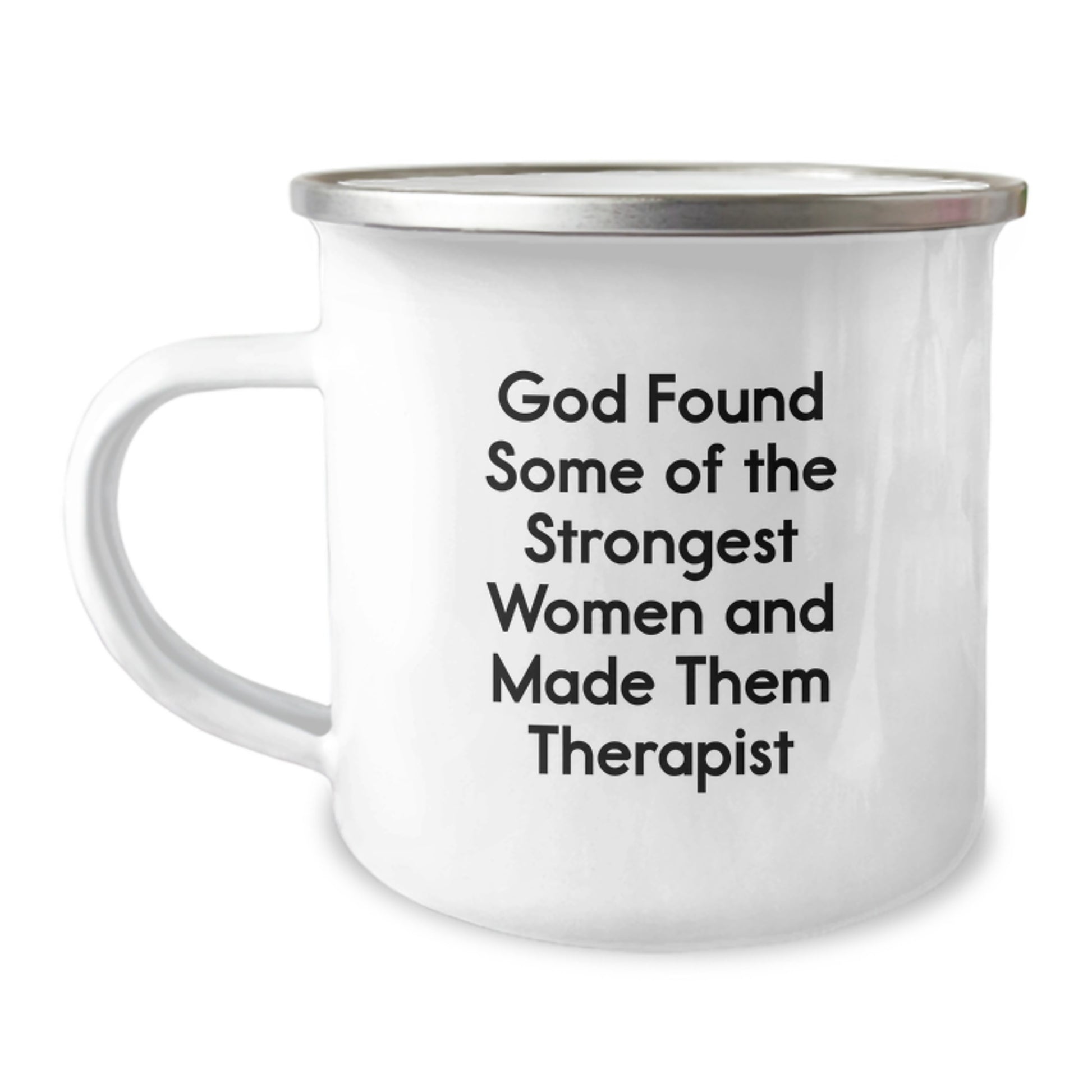 Funny Therapist Inspired Camping Mug Gifts from Men to Women Friends for Christmas Unique Presents - Image 1