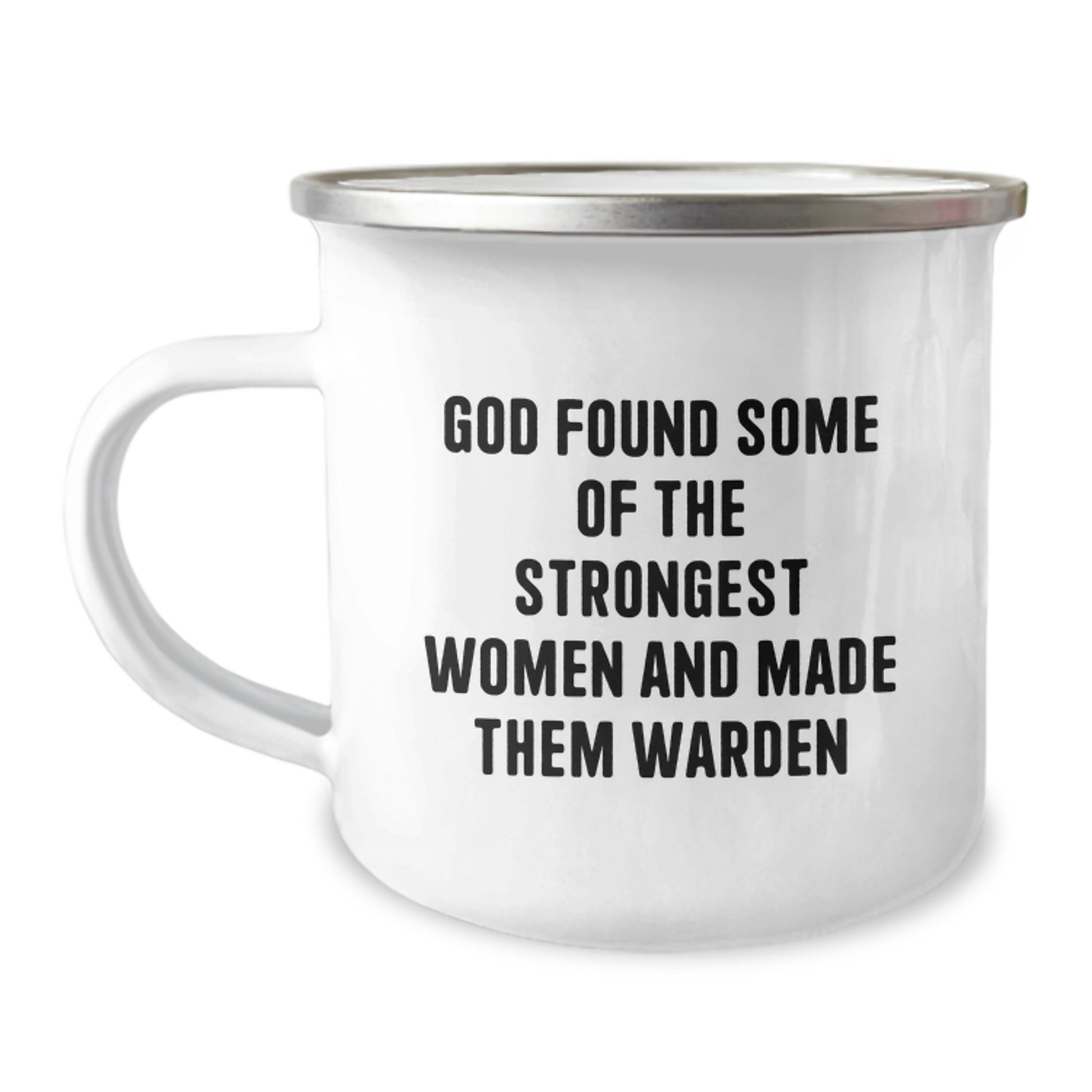 Warden Camping Mug Keepsake Birthday Gift for Him Stainless Steel 12oz - Image 1