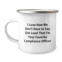 Load image into Gallery viewer, Funny Valentine's Gifts for Men - Compliance Officer Appreciation Camping Mug, Gifts from Friends to Favorite Compliance Officers - Image 1
