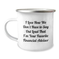 Load image into Gallery viewer, Funny Financial Advisor Gifts for Men - Valentine's Unique Camping Mugs for Financial Advisor Friends from Family - Image 1
