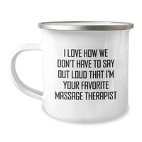 Load image into Gallery viewer, Funny Massage Therapist Gifts from Friends for Men, Women, and Family - Unique Camping Mug for Christmas Unique Gifts - Image 1
