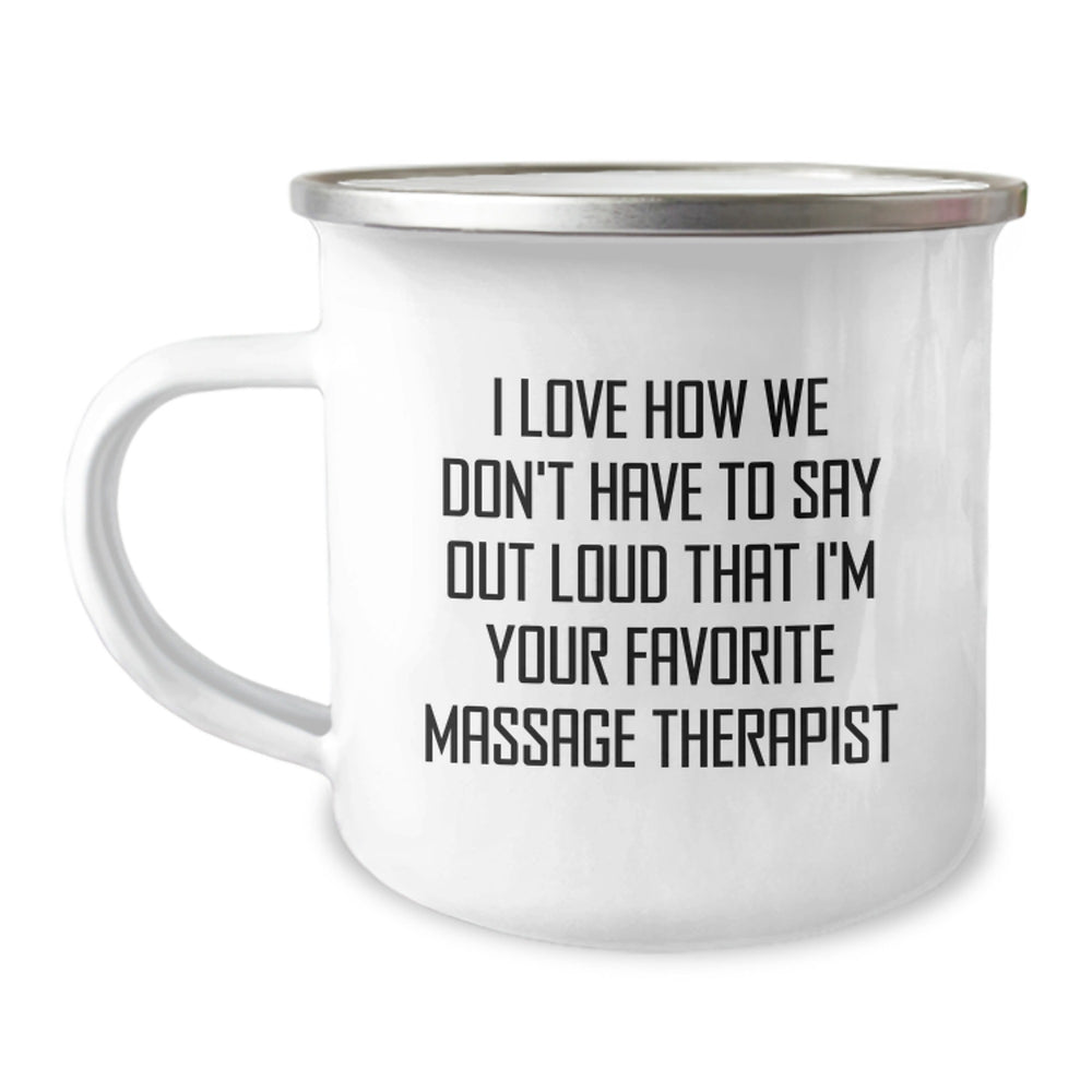 Funny Massage Therapist Gifts from Friends for Men, Women, and Family - Unique Camping Mug for Christmas Unique Gifts - Image 1