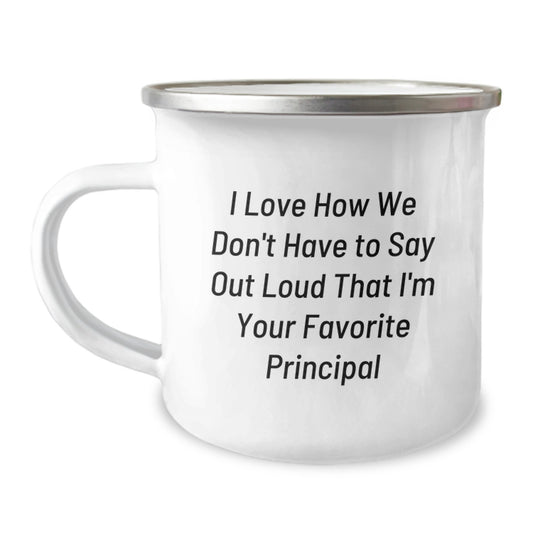 Principal Keepsake Camping Mug for Him Personal Graduation Gift - Image 1