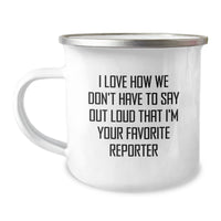 Load image into Gallery viewer, Funny Reporter Gifts from Friends, Gifts for Your Favorite Reporter, Camping Mug for Birthday - Image 1
