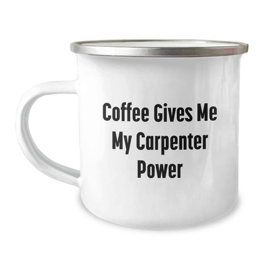 Gifts for the Carpenter, Funny Coffee Mugs for Men, Camping Mug for Graduation Unique Gifts from Friends or Family - Image 1