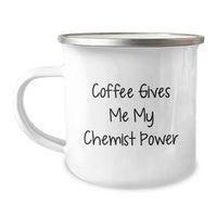 Load image into Gallery viewer, Chemist Gifts from Friends, Funny Camping Mug, Christmas Unique Ideas for Chemist Men, Coffee Gives Me My Chemist Power - Image 1
