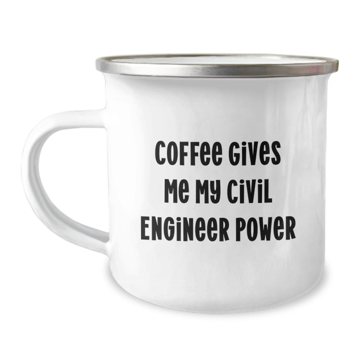 Civil Engineer Christmas Unique Gifts from Men to Friends - Coffee Gives Me Power - Funny Camping Mug - Image 1