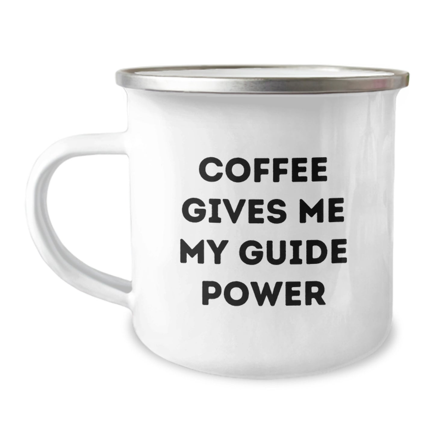 Funny Guide Gifts for Graduation - Coffee Gives Me My Guide Power Camping Mug, Gifts from Friends, for Guide Enthusiasts, Camping, and Hiking - Image 1