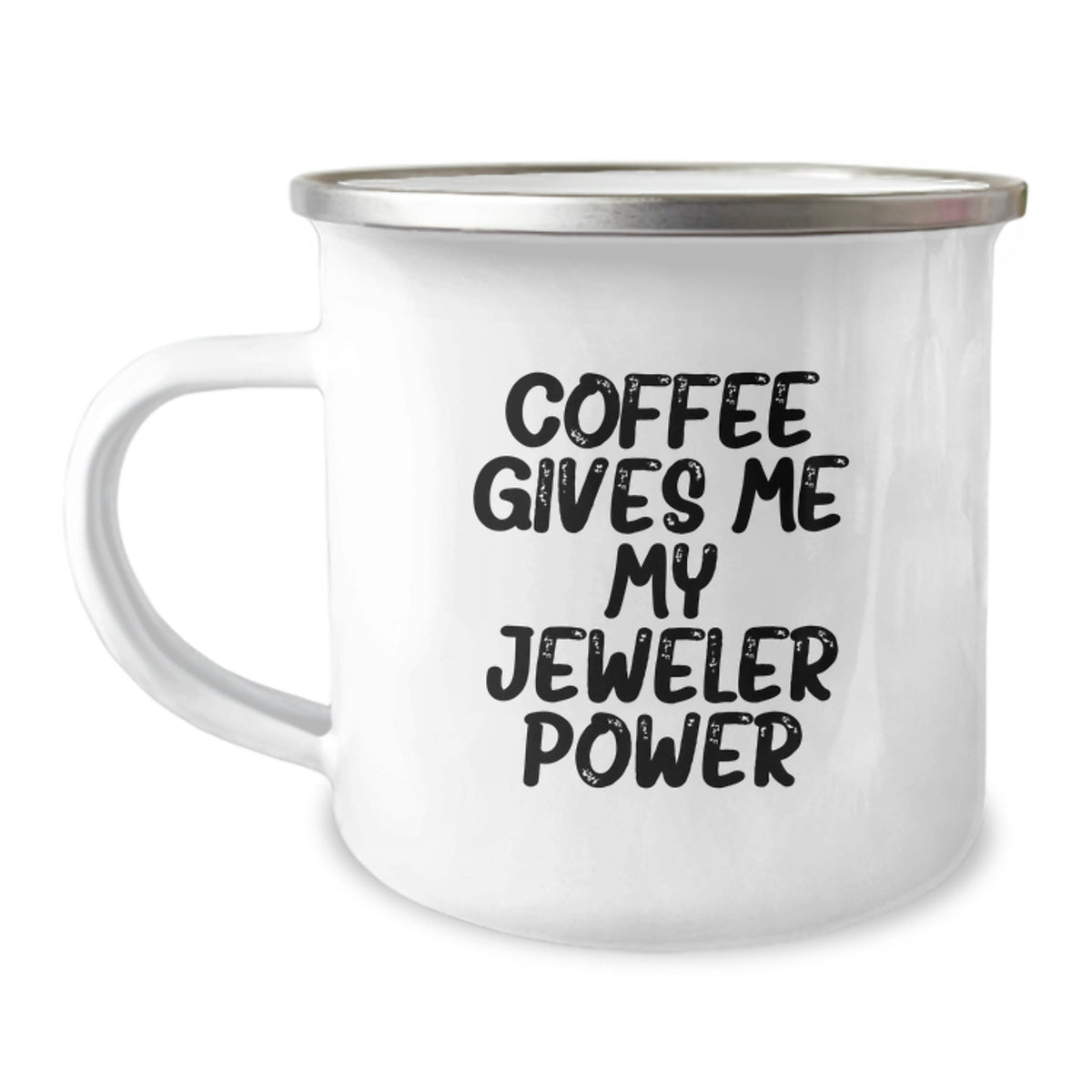 Funny Jeweler Gifts from Friends and Family, Coffee Gives Me My Jeweler Power, Birthday Unique Gifts for Him or Her, Camping Mug for Jeweler Enthusiasts - Image 1