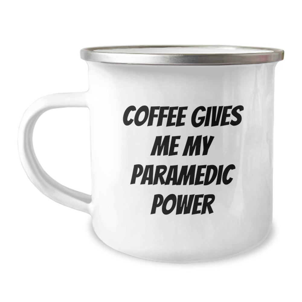 Funny Rescue Worker Gifts from Friends for Rescue Worker Birthday, Camping Mug Coffee Lovers, 'Coffee Gives Me My Rescue Worker Power' - Image 1