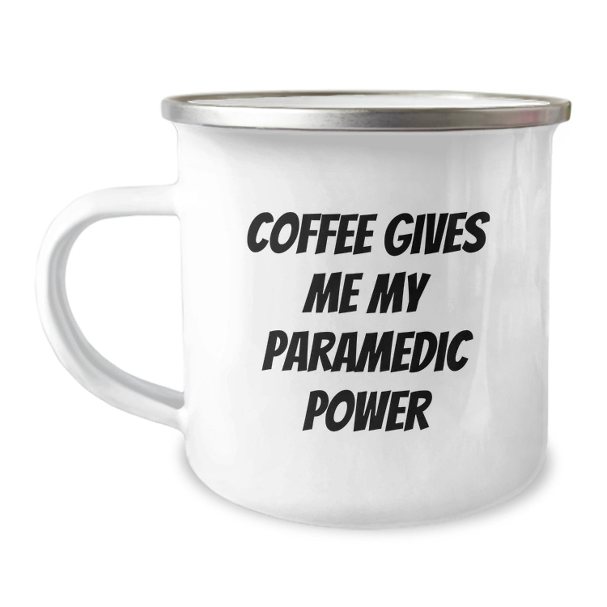Funny Rescue Worker Gifts from Friends for Rescue Worker Birthday, Camping Mug Coffee Lovers, 'Coffee Gives Me My Rescue Worker Power' - Image 1