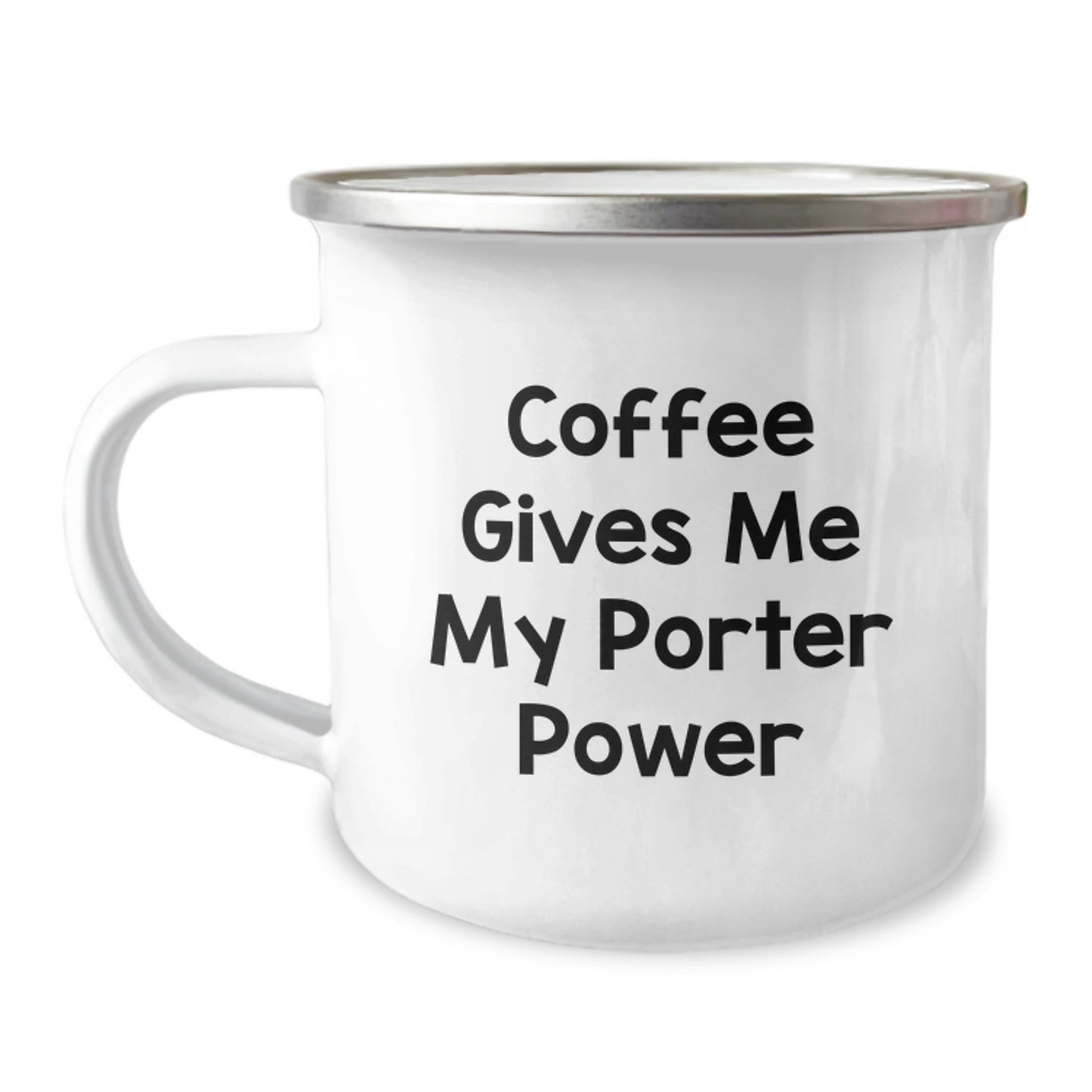 Funny Gifts for Porter Enthusiasts, Coffee Gives Me My Porter Power, Unique Graduation Gifts for Him from Friends - Image 1