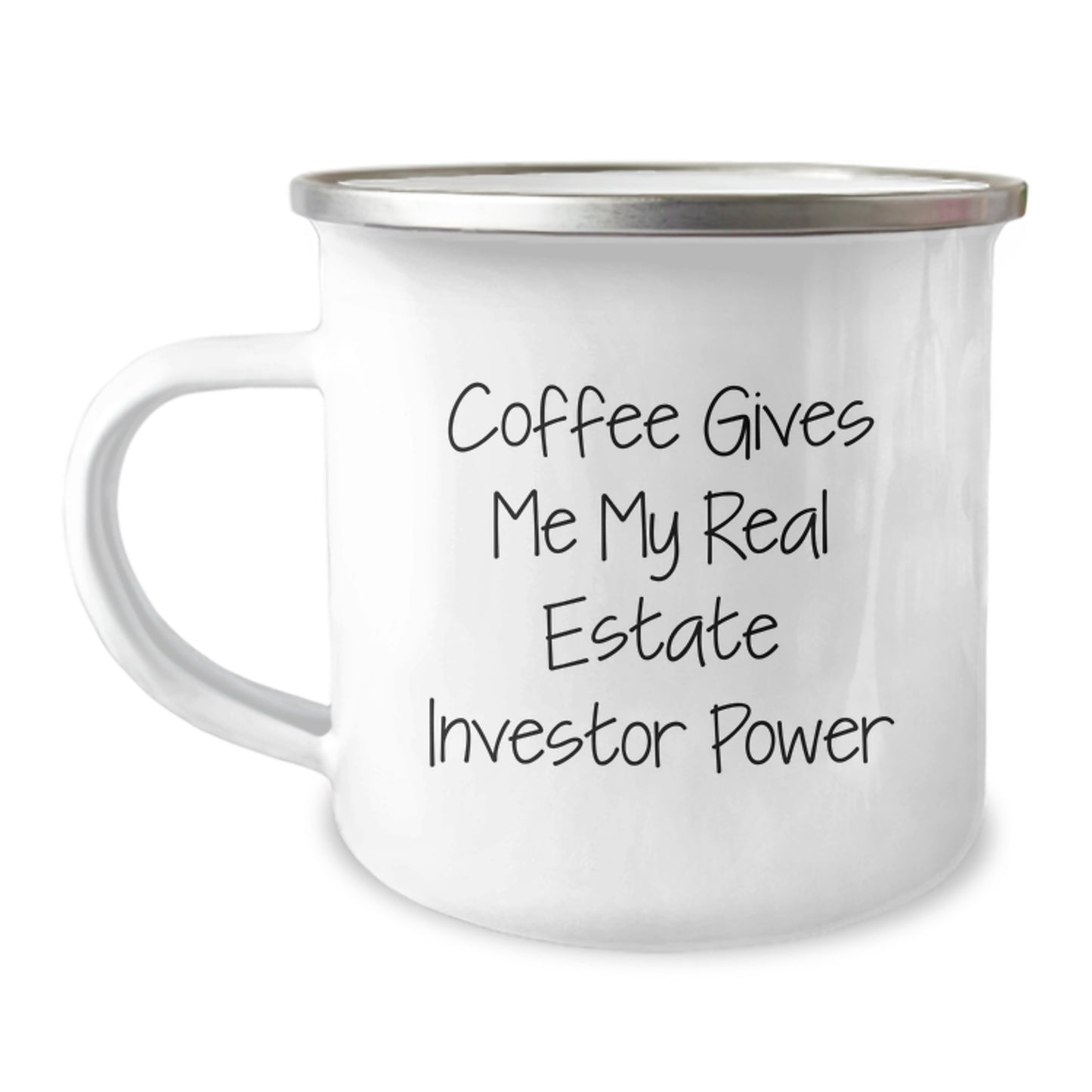 Funny Real Estate Investor Gifts for Graduation - Real Estate Investor Power Mug - Unique Camping Mug for Men or Women Friends Coworkers Family - Image 1