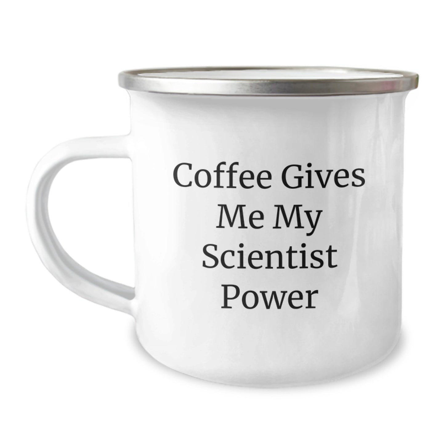 Funny Scientist Gifts for Men Women Friends Family - Camping Mug Coffee Gives Me My Scientist Power - Unique Christmas Memorable Presents - Image 1