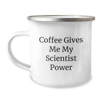 Load image into Gallery viewer, Funny Scientist Gifts for Men Women Friends Family - Camping Mug Coffee Gives Me My Scientist Power - Unique Christmas Memorable Presents - Image 1
