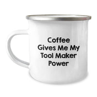 Load image into Gallery viewer, Gifts from Men - Funny Tool Maker Valentine's Camping Mug with Coffee Gives Me My Tool Maker Power Quote - Image 1
