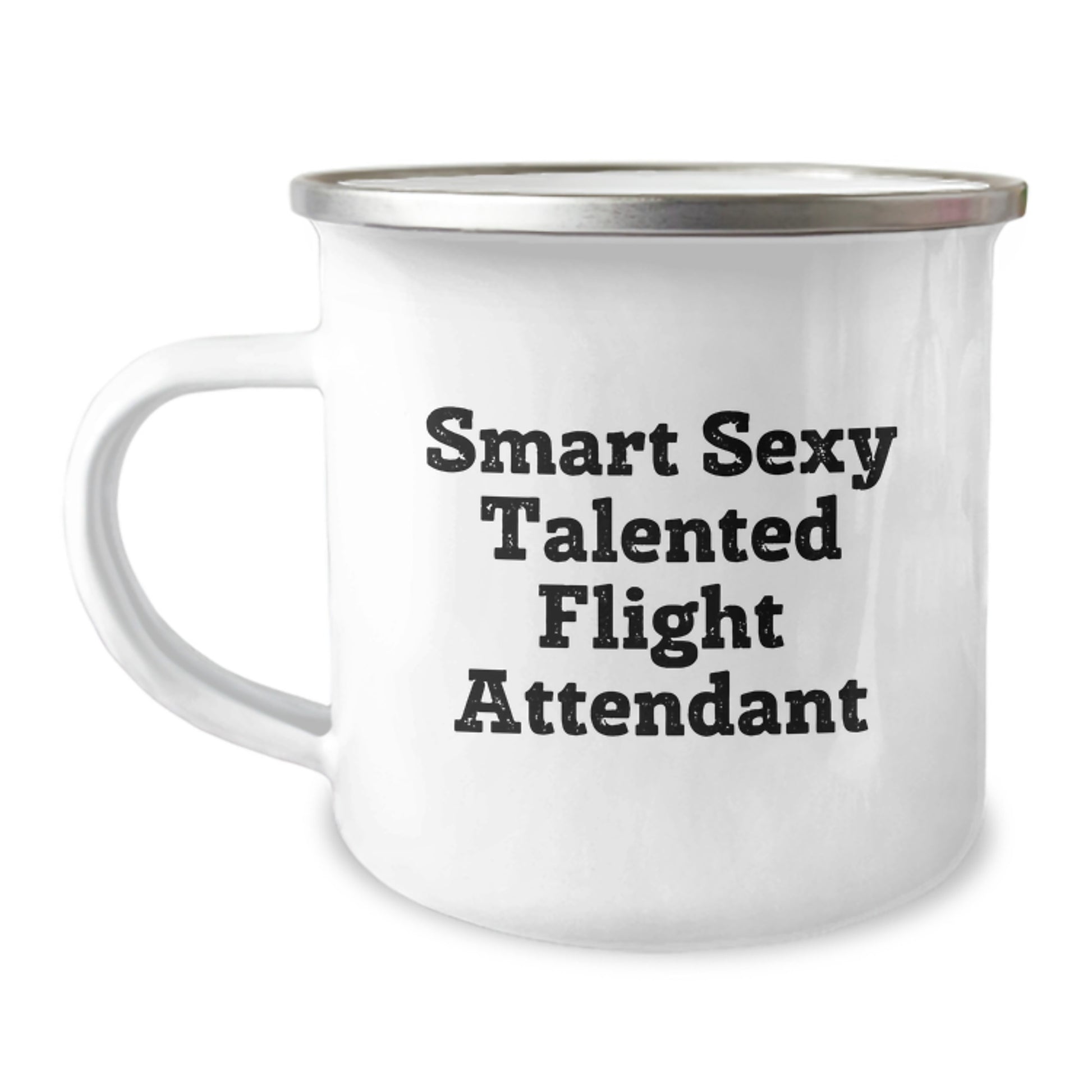 Gifts from Men for Smart Flight Attendants, Funny Camping Mug for Valentine's - Image 1