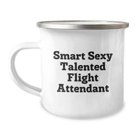 Load image into Gallery viewer, Gifts from Men for Smart Flight Attendants, Funny Camping Mug for Valentine's - Image 1
