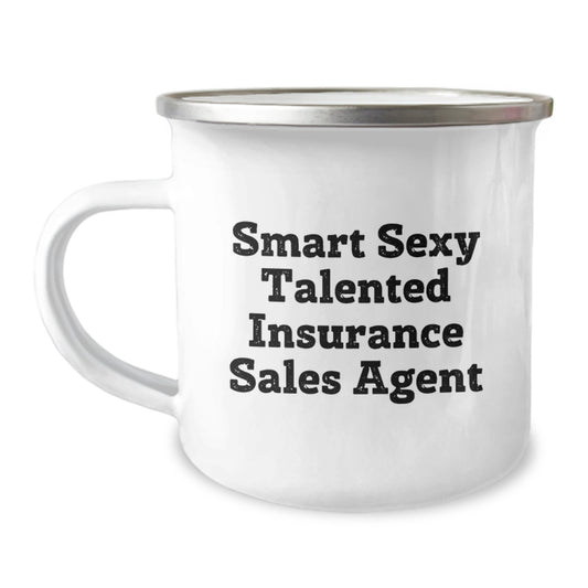 Funny Insurance Sales Agent Gifts for Men, Smart Sexy Talented Insurance Sales Agent Mug, Graduation Unique Gifts from Family, Friends, Coworkers - Image 1