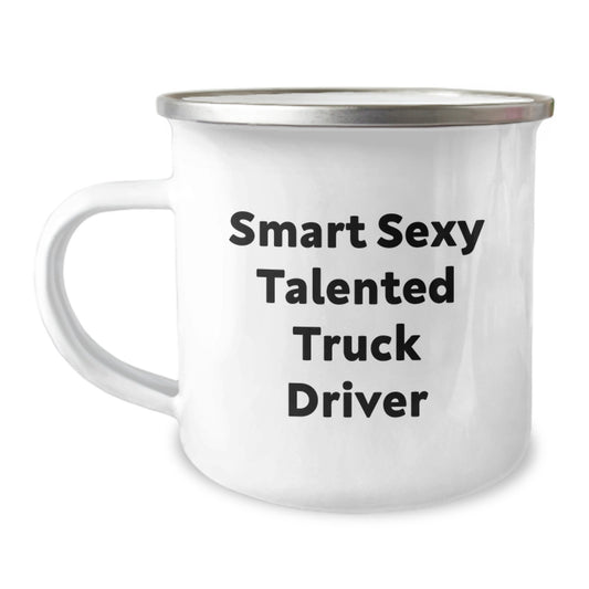 Gifts for Truck Driver, Funny Quotes Camping Mug, Graduation Unique Gifts from Friends to Truck Driver - Image 1