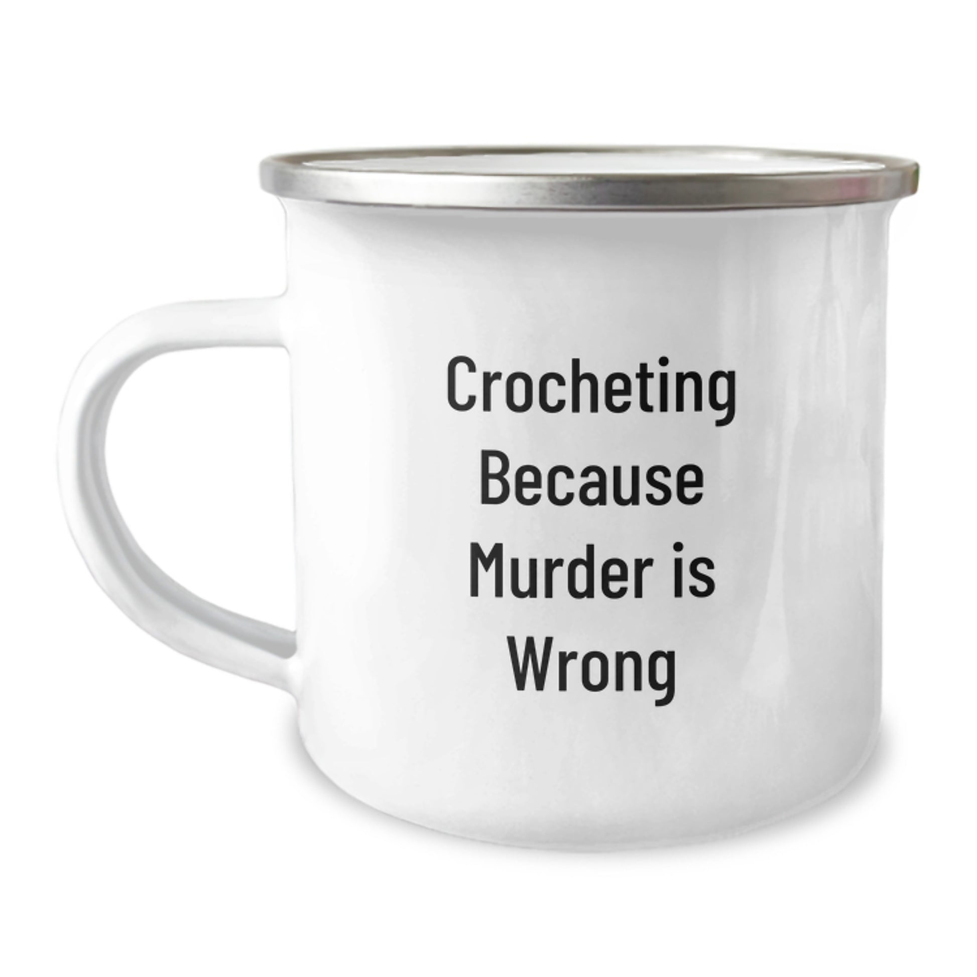 Funny Crocheting Gifts for Men - Graduation Unique Gifts from Friends, Funny Camping Mug for Crocheting Lovers - Inspirational Quotations - Image 1