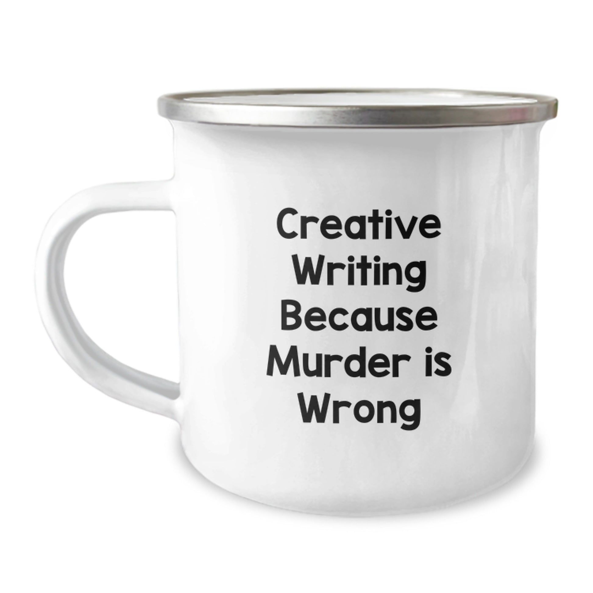 Creative Writing Inspiration Gifts for Men, Funny Quote Gifts from Family for Graduation Unique Gifts - 12 oz Stainless Steel Camping Mug - Image 1